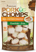 Pork Chomps Baked Pork Skin Dog Chews, 2.5-inch Mini Knots, Real Chicken