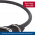 Coastal Pet Circle T Oak Tanned Leather Round Dog Collar, Black, 1" x 18", Comfortable for Long Hair Dogs