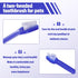 100 Set Set Pieces Dog Toothbrush Kit Double-Headed Toothbrush Long Handle Tooth Brush Soft Bristle Pet Tooth Brush
