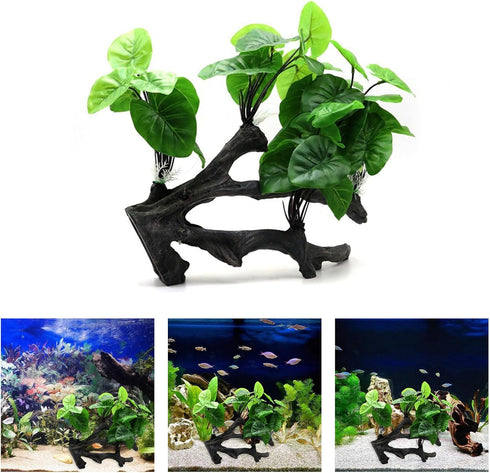 NIHUIFA Fishtank Artificial Plant Landscape Fish Tanks Decorations for Aquariums Terrarium Shrimp Ornaments Habitat