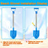 Frebuta 29in 3PC Heavy Duty Beach Shovel, Thickened Metal Sand Shovel with Stainless Steel Foam Handle Non-Slip Grip