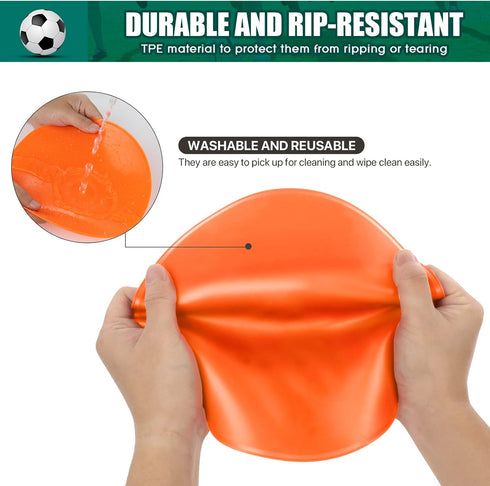 SIFENYU 4.72inch 6inch 9 inch 60 Poly Spots for Gym Floor Poly Spot Markers, Pcs Rubber Floor Dots Non Slip Flat Cones
