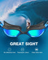 ZIONOR G1 MAX Polarized Anti-Fog Swim Goggles for Men Women
