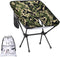 Portable Camping Chair, Folding Chairs for Outside, Green Camouflage Lightweight Backpacking Chair,