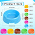 24Pcs Pet Plastic Bowls, Plastic Dog Bowls for Puppy Dogs, Reusable Dog Food Bowl, Cat, Kitten, Feeding Water, Pet Birthday Party Supplies (Rose Red, Brown, Blue, Orange, Yellow, Green)