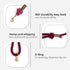 Red Ombre Pink Handmade Rope Leashes for Dogs, Cute Braided Cotton Rope Leash for Small Dogs, 5FT
