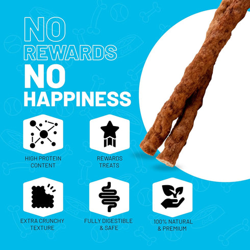 5 Inch 100 Count Sitka Farms Beef Sticks for Dogs - Crunchy Beef Munchy Sticks - - for Small Medium and Large Dogs