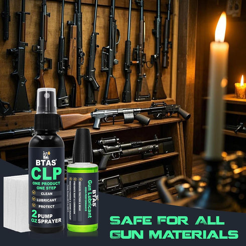 2oz 1 oz BTAS Gun Cleaner and Lubricant CLP Gun Oil Cleaning Kit Universal Spray Solvent & Needle Oiler Bottle