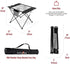 SUNNYFEEL Outdoor Folding Table - Lightweight Compact Camping Table, Roll Up Top Portable Small Camp Tables
