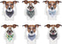ARING PET Dog Bandanas, Navy Plaid Kerchief Triangle Bibs Scarf for Puppy Small Medium Large Dogs & Cats - L