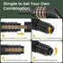 Titanker Bike Lock Cable, 4 Feet Basic Self Coiling Kids Bike Lock with Mounting Bracket (Black-8mm)