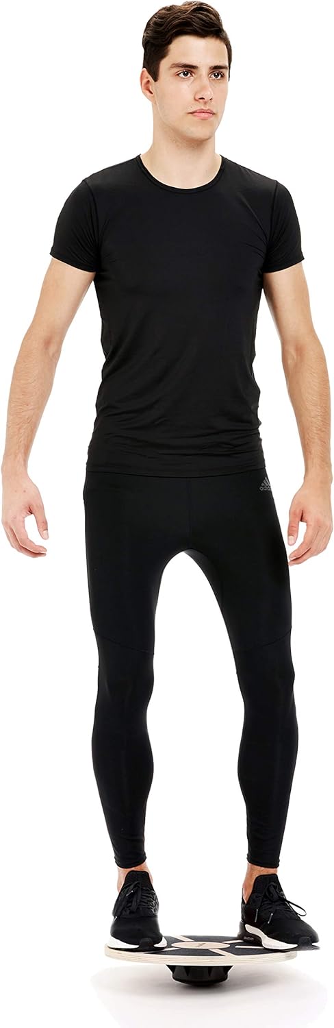 Black Wobble Balance Trainer Board for Core Strength