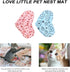 2pcs Set balacoo Small Pet Sleep Mat Hamster Warm Pad and Guinea Pig Insulated Cushion, Soft Fleece Nesting Pads