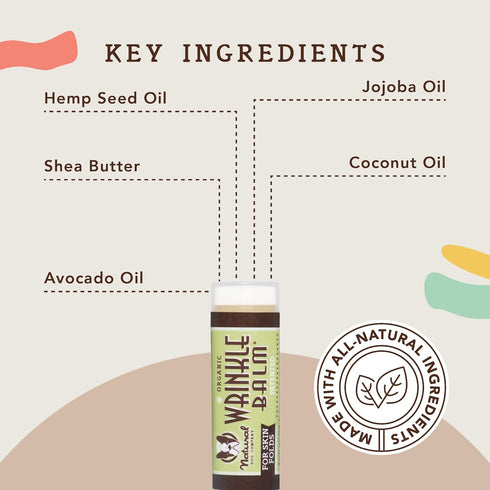 Natural Dog Company Wrinkle Balm Travel Stick, 0.15 oz, Dog Lotion for Dry Itchy Skin, Made in USA