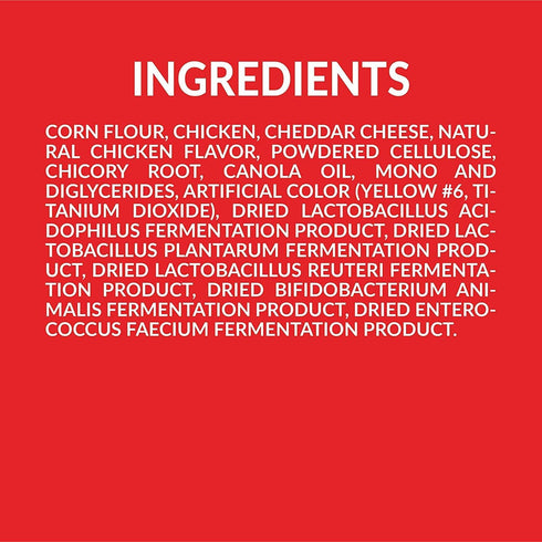 Plus Puffed Dog Treats with Prebiotics and Probiotics, Chicken & Cheddar Cheese, 24oz