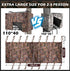 Hunting Tree Stand Blind Cover - 110'' X 40'' Camo Blind Cover for 2-3 Person Treestand, Outdoor Hunting Gear