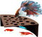 CTWPets Half Shrimp Breeding Protector | Shrimp Breeding Cave Aquarium Tunnel (Brown,