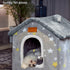 BXEBUI Dog House Indoor Memory Sponge, Foldable Dog House Kennel Bed Mat with Cushion for Small Medium Large Dogs Cats