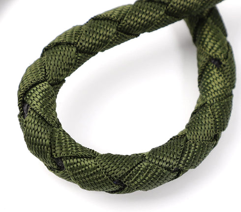 uxcell Dog Pet Leash Rope, Nylon 5 Feet Padded Handle Leash for Medium Large Dogs, Army Green