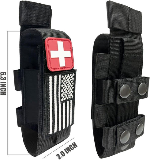 1000D Laser Cut Tactical Molle Tourniquet Holder, Molle Medical Trauma Shears Pouch EMT Scissors Bag Fit