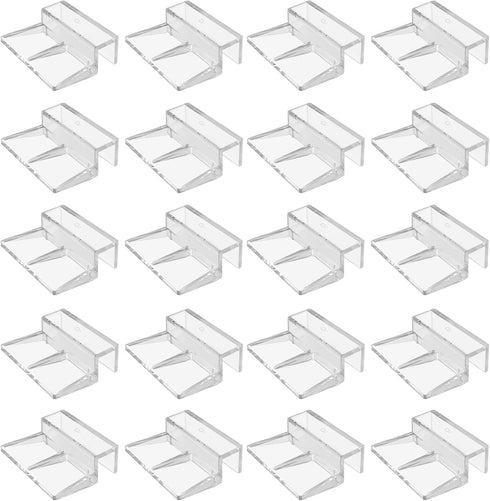 20 PCS 6mm Acrylic Aquarium Cover Clip, Clear Fish Tank Glass Cover Clip Support Holder for Rimless Aquariums