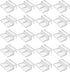 20 PCS 6mm Acrylic Aquarium Cover Clip, Clear Fish Tank Glass Cover Clip Support Holder for Rimless Aquariums