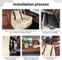 XIEEAOZEE 55Lbs 2 Dog Car Seat for Large/Medium Dog, Booster Seat Under or Small Dogs, Detachable and Washable Travel