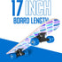 Rude Boyz 17" Micro Complete Skateboard - Maple Wood, ABEC 7 Bearings, Double Kick Concave Deck for Kids
