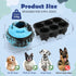 Interactive Dog Toys - Frozen Treat Puzzle Ball Toy, Durable Rubber Chew Toys for Dogs, Mental Enrichment Toys