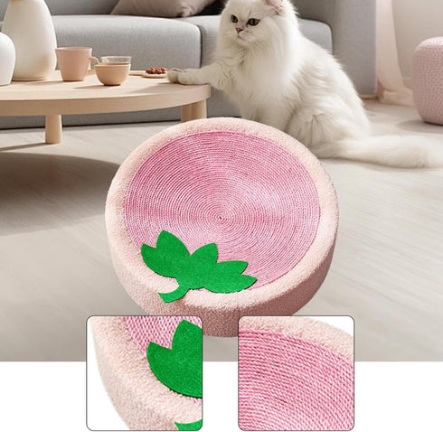 Bothyi 40cm Cat Scratcher Bed Lounge Round Anti Slip Bottom Mat Cat Scratch Pad for Indoor Cats to Play, Rest, Grind