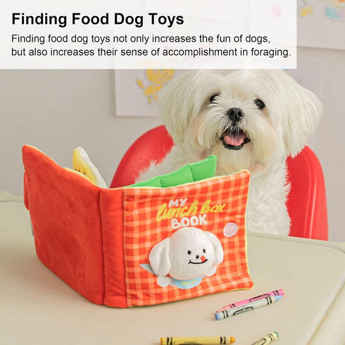Dog Enrichment Toys, Interactive Sniff Mat, Cute Slow Feeder Snuffle Book for Pets