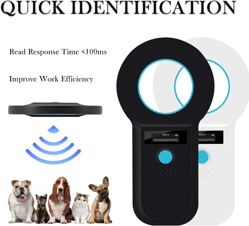 1000 (15/10) Smoostart Microchip Scanner, Records Increased Huge Data Storage Upload to PC, Scanning Distance and Speed