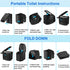 Car/RV/Hiking/Beach/Camping,450lbs Portable Toilet for Adults, Foldable Camping Toilet Travel Floding Potty with Lid