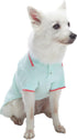 Blueberry Pet Back to School 2-Pack Dog Polo Shirts in Mint Blue + Terra Cotta Red, Back Length 10 inch