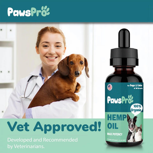 Hemp Oil for Dogs and Cats, Helps with Anxiety, Pain, Stress, Sleep, Arthritis Relief, Calming Treats Chews