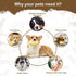 Squeaky Dog Toys Interactive - 2 PCS Peanut Shape Teeth-Cleaning Chew Toy for Medium, Large & Small Breeds