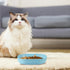 Cat Food Bowl Set - 6 Inch Wide Shallow Dish for Whisker Fatigue Relief, 4Pcs for Cats and Small Dogs