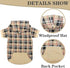 EXPAWLORER Plaid Dog Hoodie - British Style Warm Sweater Shirt with Leash Hole for All Breeds
