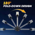 12 Inches IP67, (12-24V) Anchor Light Stern Light, White Navigation Lights for Boats LED Waterproof Fold Down Rear Boat