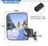Golf Cart Side Mirrors, No Drilling, 180 Degree Rotation & Foldable, HD Shatterproof Glass Mirrors for Club Car EZGO