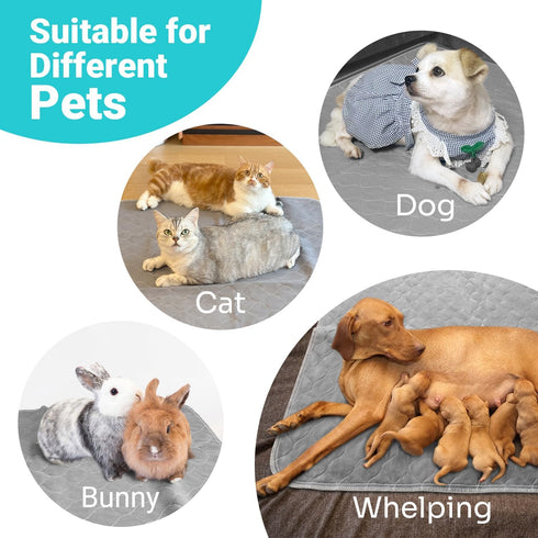 60" 48" Conkote Reusable Pee Pads for Dogs Extra Large x Puppy Playpen Mat, Washable Pee Pads Heavy Absorbency