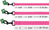 CollarDirect Waterproof Dog Leash - Durable Pet Leashes for Walking, Training, Running - Small, Medium, Large - Pink