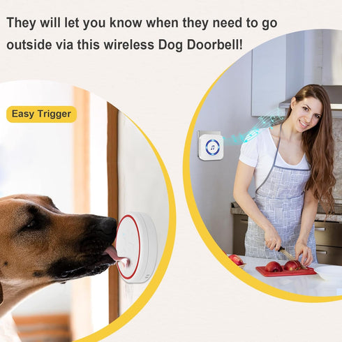 ChunHee Dog Door Bell for Potty Training, Dog Bells to Ring for Outside Access, New 2024 Dog Training Bell