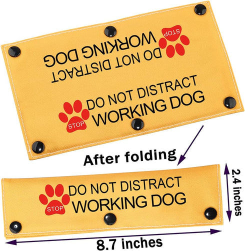 Service Dog Leash Sleeve Dot Not Pet Working Dog Leash Sleeve Service Dog Leash Wrap (Dot Not Distract Working Dog Sleeve)