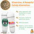 KittiBuzz 2-Pack Organic Silvervine Catnip Substitute Toys for Cats & Kittens, 100% All-Natural, 2 Refillable Cup