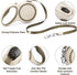 OUTnWILD Retractable Dog Leash - Retractable Dog Leash 16ft for Small/Medium Breeds/Pets Up to 44lbs. 360° Tangle Free Design with One Touch Quick-Lock Braking System&Anti-Slip Handle. (Khaki)