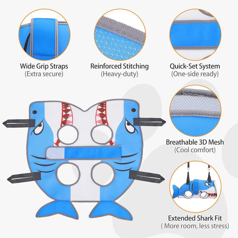 Hammock Trimming/Clipping, Dog Grooming for Small Dogs Cats, Cute Shark Design Dog Hanging Harness for Nail Pet Sling