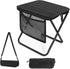 QTYSFE Portable Stool, Pocket Chair Fishing Stool, Large Size Adjustable Shoulder Strap Folding