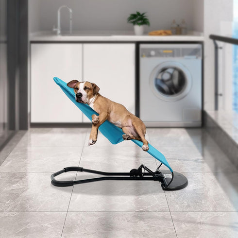 YIYIBYUS 3-Level 33 Lbs Pet Rocking Chair, Foldable Cat Dog Bed Rocker, Portable Pet Rocker with Adjustable Height