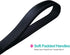 Short Dog Leash, Traffic Padded Handle, Heavy Duty Nylon Lead for Training Control, Reflective Threads (12 Inch, Black)